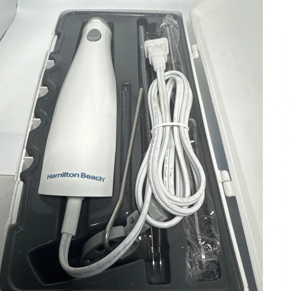 Hamilton Beach‎ Electric Carving Knife Set with Storage Case White 74250R